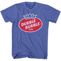Royal Heather Dubble Bubble t-shirt featuring a Vintage Logo design