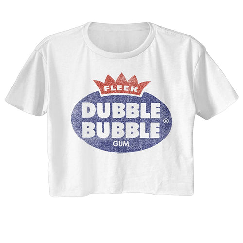 Dubble Bubble Ladies Crop Top - Gum