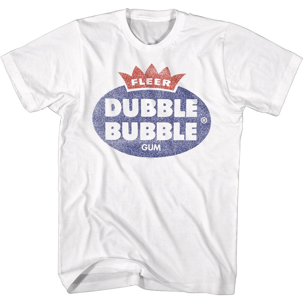 White Dubble Bubble t-shirt featuring a Gum design
