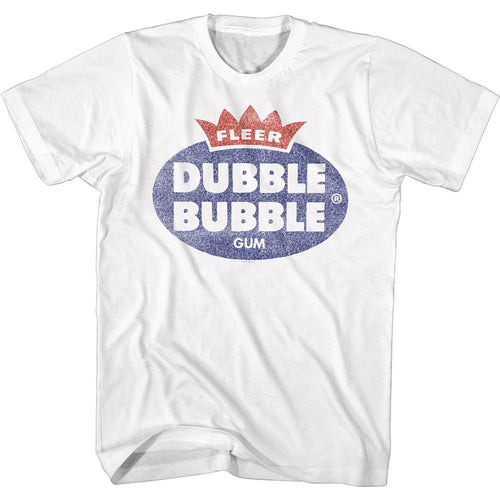 White Dubble Bubble t-shirt featuring a Gum design