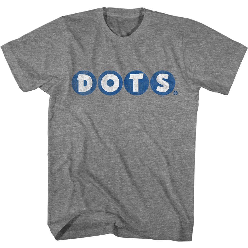 Graphite Heather DOTS t-shirt featuring a DOTS design