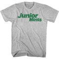 Gray Heather Junior Mints t-shirt featuring a Logo design