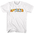 White Nik-L-Nip t-shirt featuring a Logo design