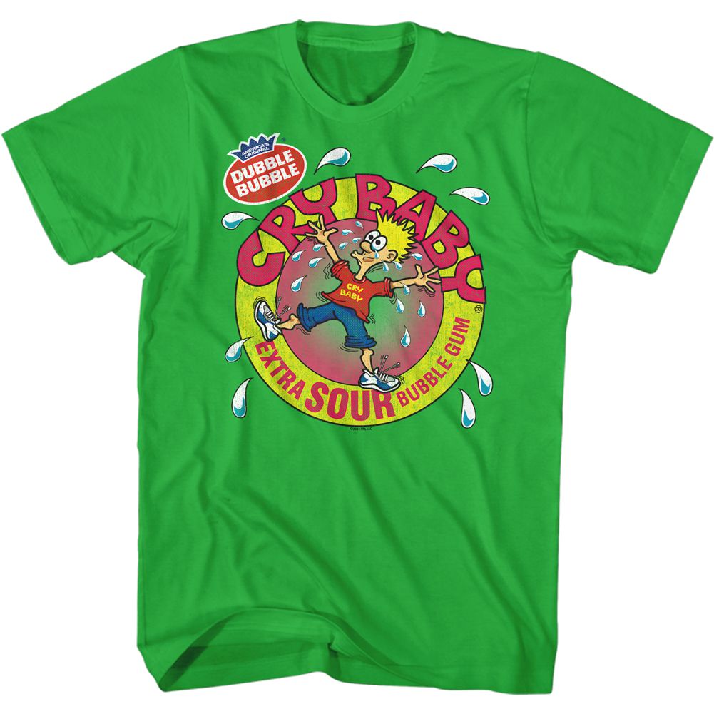 Kelly Green Cry Baby t-shirt featuring a Logo design