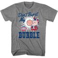 Graphite Heather Dubble Bubble t-shirt featuring a Don't Burst My Bubble Graphite Heather design
