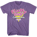 Purple Heather Fluffy Stuff t-shirt featuring a Triangle design