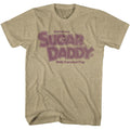 Khaki Heather Tootsie Roll t-shirt featuring a Milk Caramel Pop design