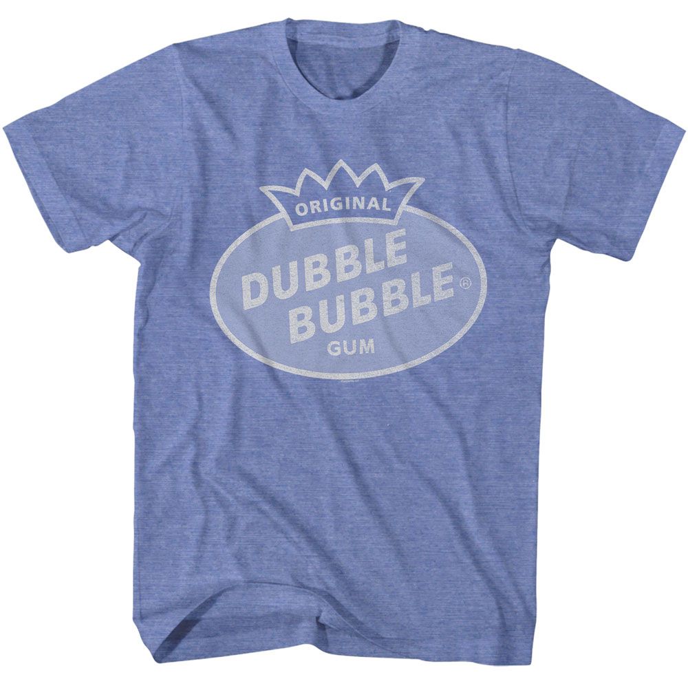 Light Blue Heather Dubble Bubble t-shirt featuring a Tone design