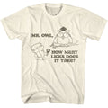 Natural Tootsie Pop t-shirt featuring a Mr. Owl Natural design