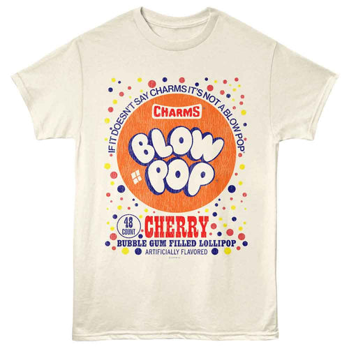 Natural Blow Pop t-shirt featuring a Polka Dot design