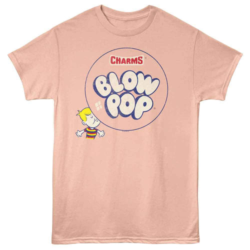 Peach Blow Pop t-shirt featuring a Bubble design