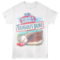 White Dubble Bubble t-shirt featuring a The Dugout Gum design