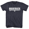 Navy Heather Top Gun t-shirt featuring a Maverick Navy Heather design
