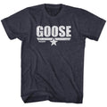 Navy Heather Top Gun t-shirt featuring a Goose Navy Heather design