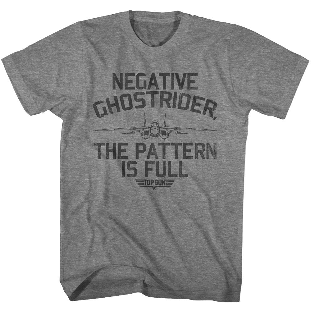 Graphite Heather Top Gun t-shirt featuring a Negative Ghostrider design