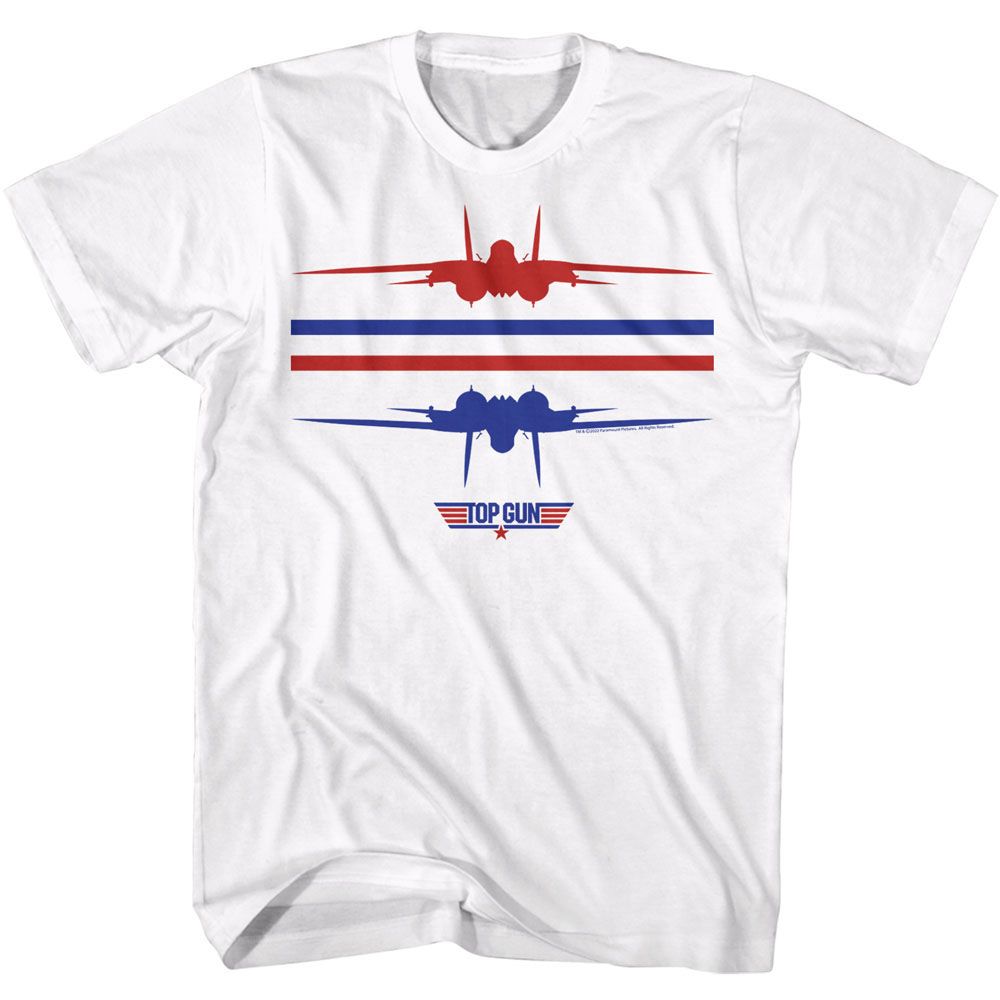 White Top Gun t-shirt featuring an If You Have to Think design
