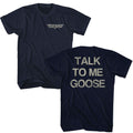 Navy Top Gun t-shirt featuring a Talk to Me Navy design