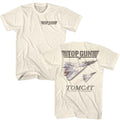 Natural Top Gun t-shirt featuring a Tomcat Natural 5123 design