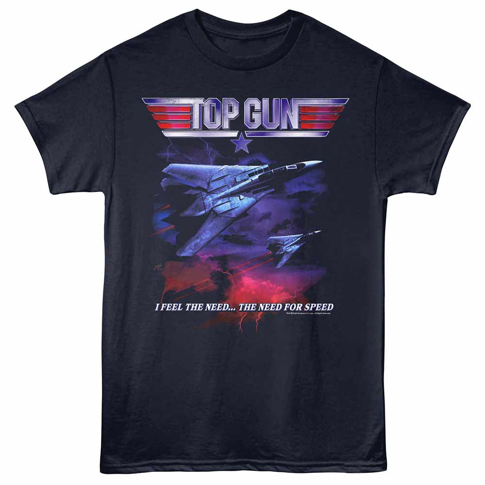 Navy Top Gun t-shirt featuring a Need for Speed Jets design