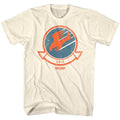 Natural Top Gun t-shirt featuring a Thunderbird design