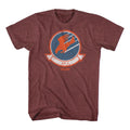 Vintage Maroon Heather Top Gun t-shirt featuring a VAW-110 Squadron design
