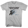 Gray Heather Top Gun t-shirt featuring a Bird of Thunder design