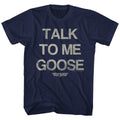 Navy Top Gun t-shirt featuring a Talk to Me Goose Navy design
