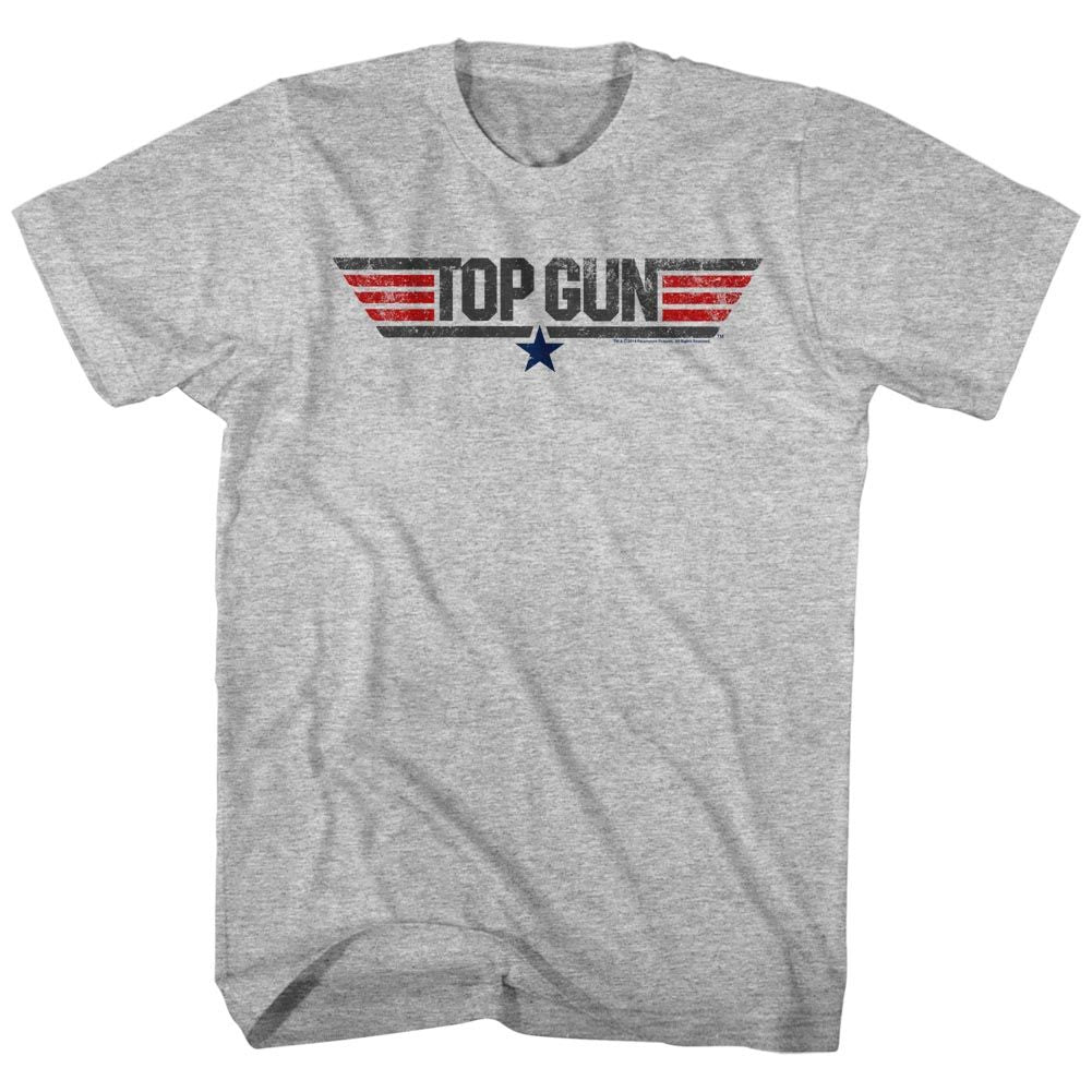 Gray Heather Top Gun t-shirt featuring a Logo Gray Heather 539 design