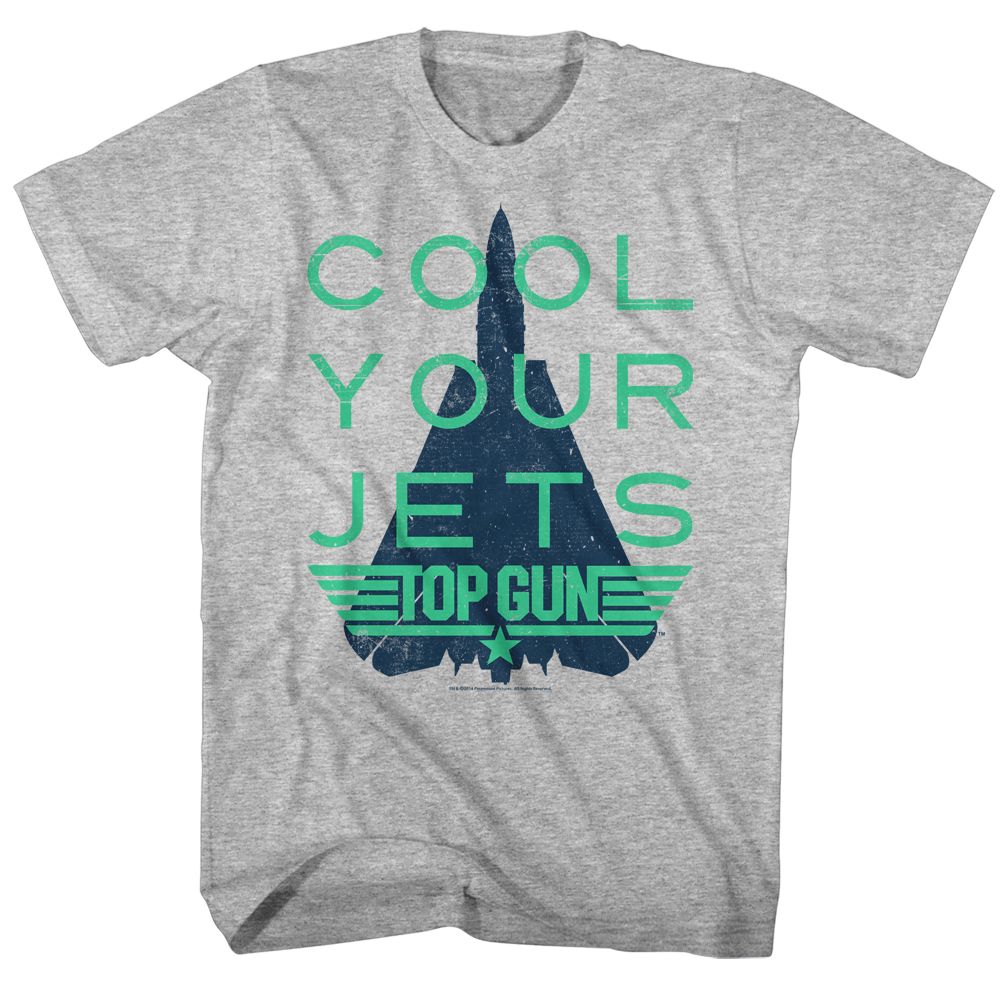 Gray Heather Top Gun t-shirt featuring a Cool Gray Heather design
