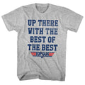 Gray Heather Top Gun t-shirt featuring a Best of the Best Gray Heather 550 design