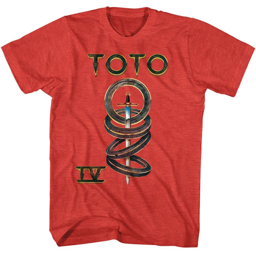 Red Heather Toto t-shirt featuring a Toto IV Album Cover design