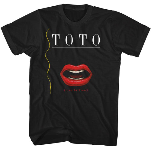 Black Toto t-shirt featuring an Isolation design
