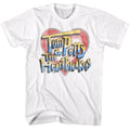 White Tom Petty t-shirt featuring a Heart and Logo design