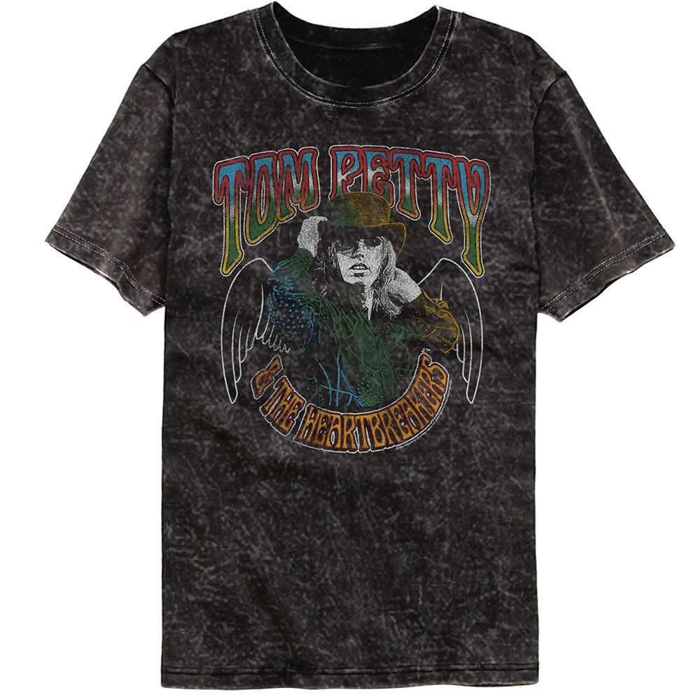 Tom Petty Mineral Wash T-Shirt - With Wings