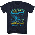 Navy Tom Petty t-shirt featuring a Dogs with Wings design