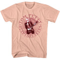 Peach Tom Petty t-shirt featuring a Tom Petty Circle design