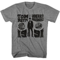 Graphite Heather Tom Petty t-shirt featuring a Touring The Great Wide Open 91 design