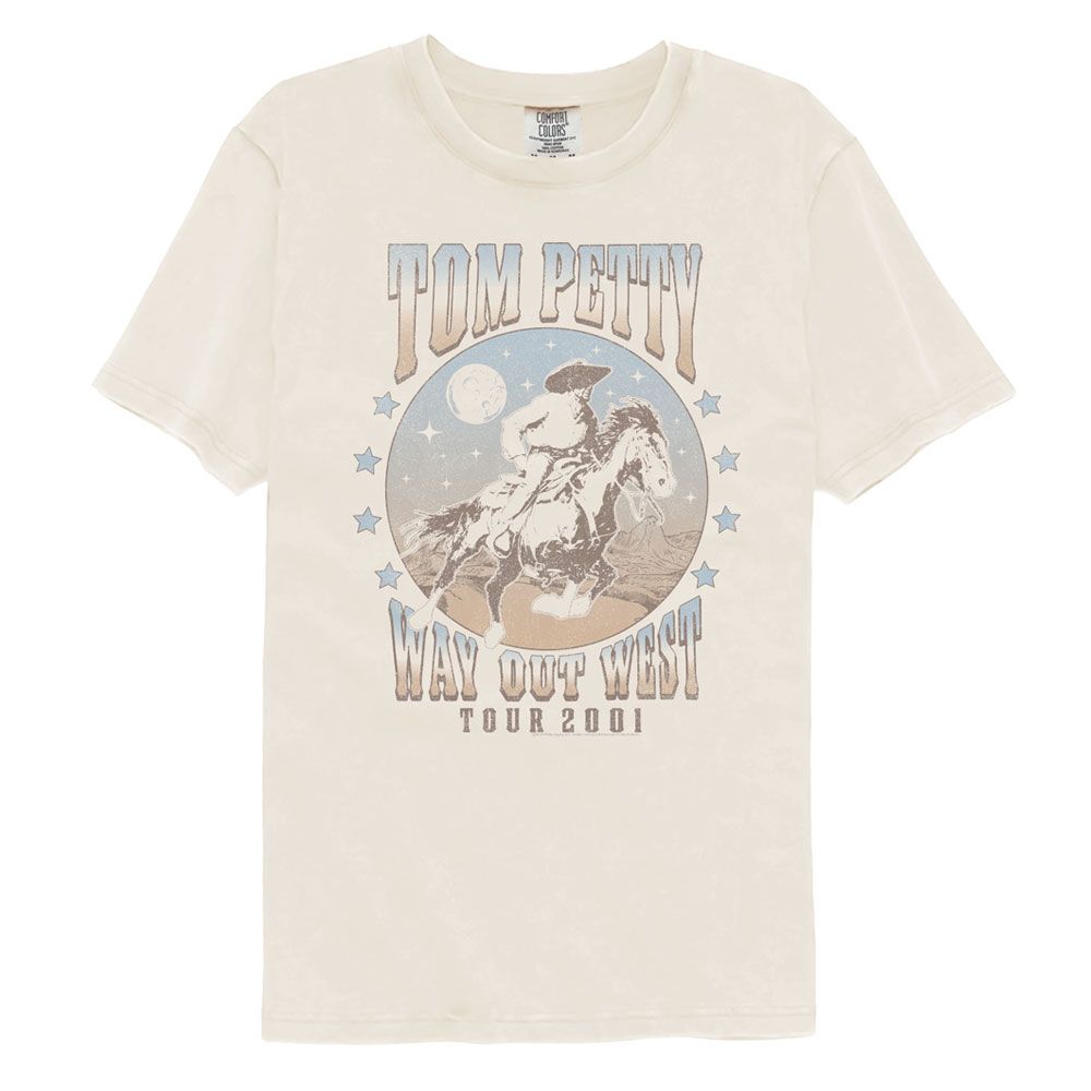 Tom Petty Comfort Colors T-Shirt - Way Out West 2001