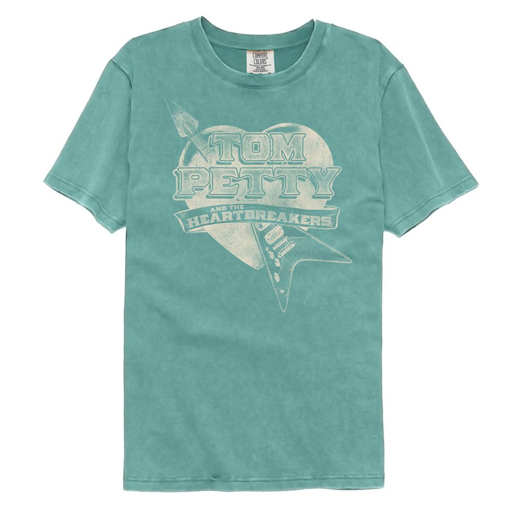 Tom Petty Comfort Colors T-Shirt - Guitar Heart