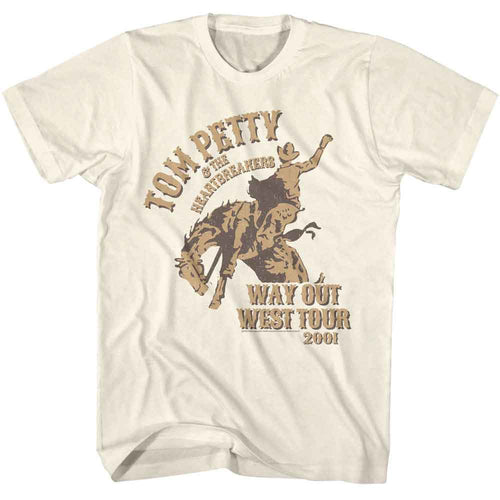 Natural Tom Petty t-shirt featuring a Wow Tour design