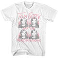 White Tom Petty t-shirt featuring a Tom Petty Four Images design