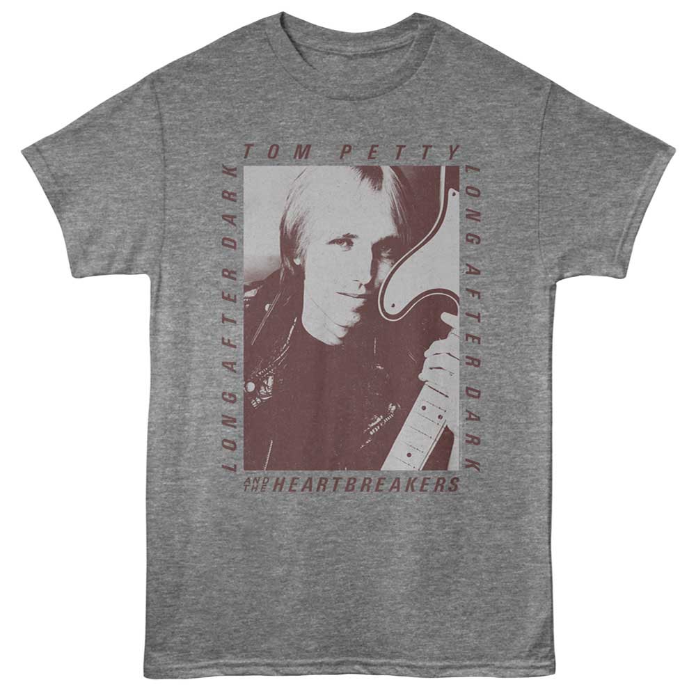 Graphite Heather Tom Petty t-shirt featuring a Long After Dark design