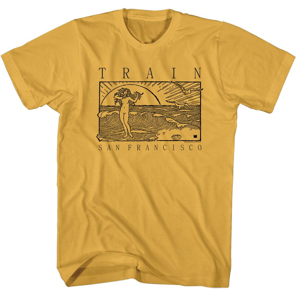 Ginger Train t-shirt featuring a Beachy design