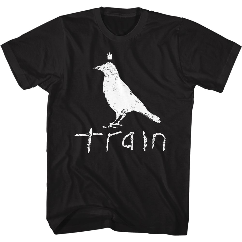 Black Train t-shirt featuring a Crow Logo design