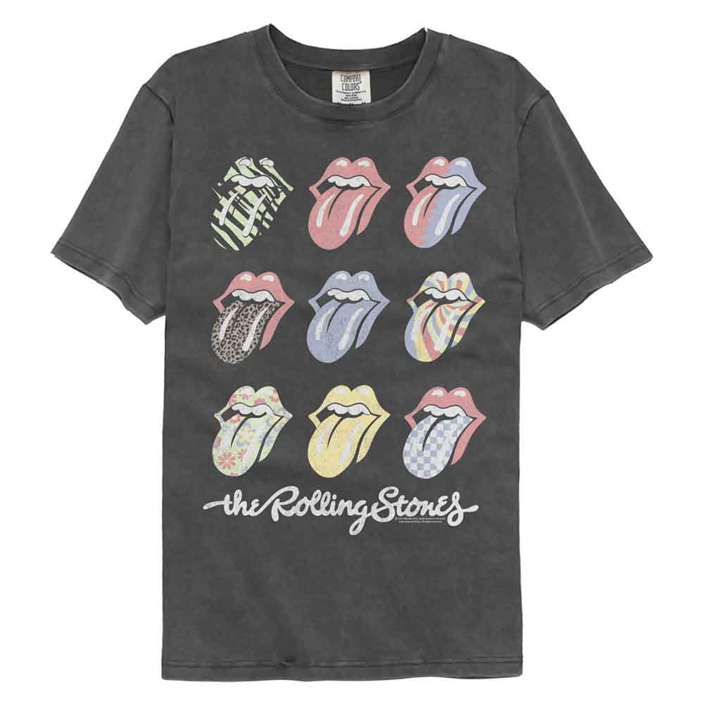 Rolling Stones Comfort Colors T-Shirt - Multi Color Tongues