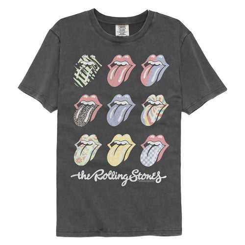 Rolling Stones Comfort Colors T-Shirt - Multi Color Tongues