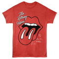 Red Heather Rolling Stones t-shirt featuring a Classic Stones design