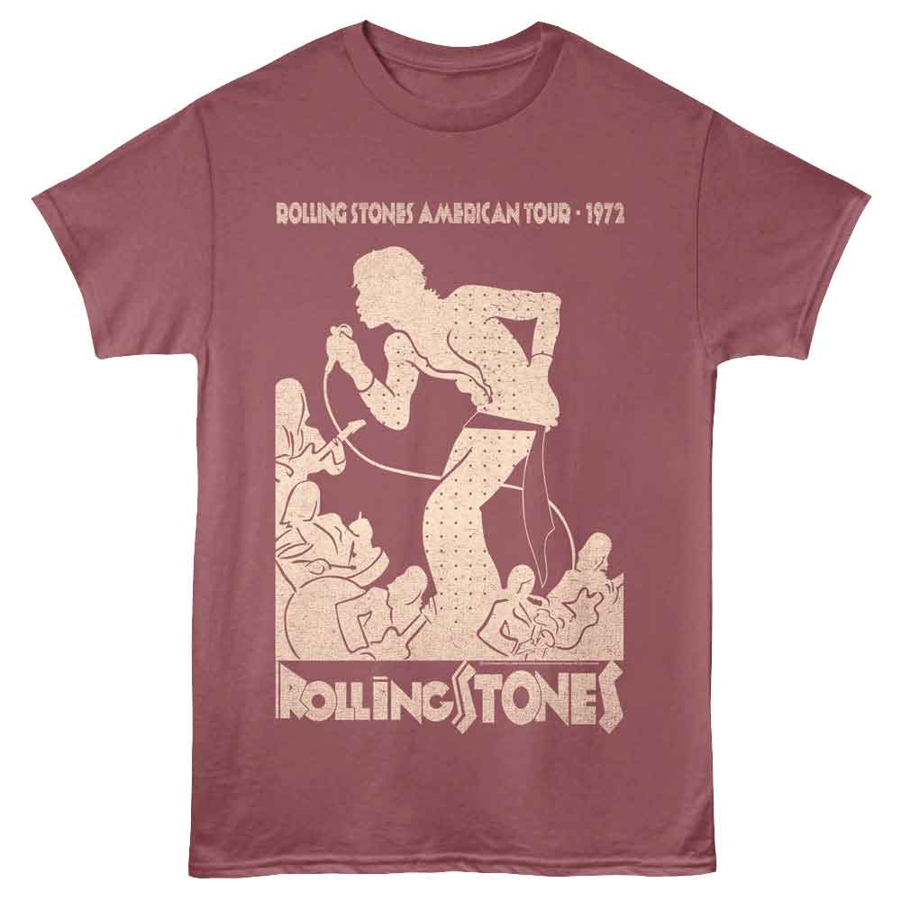 Rouge Rolling Stones t-shirt featuring a Rolling Stones American Tour design