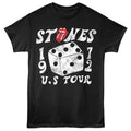 Black Rolling Stones t-shirt featuring a World Tour 72 design