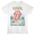 White Rolling Stones t-shirt featuring a Rolling Stones Motel design